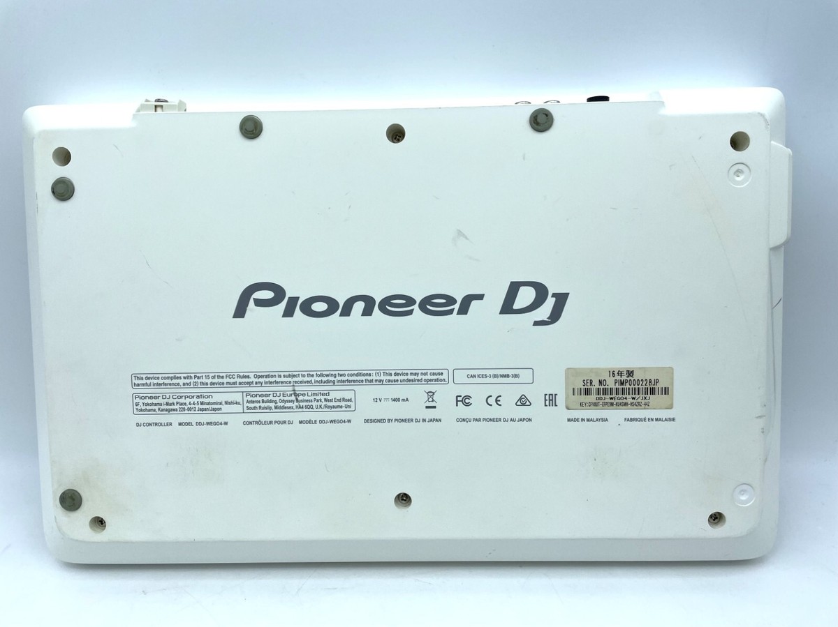 Pioneer DDJ-WEGO4-W DJ Controller Silver Only one play Pioneer DDJ-WEGO4-W DJ Controller Silver Only one play