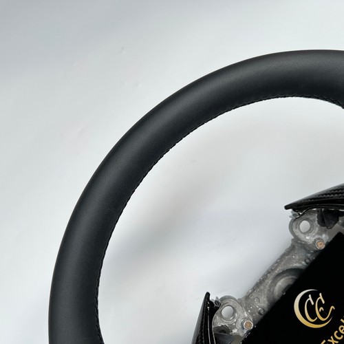 For 2013-2016 Mazda 3 2 Axela CX-5 CX-3 MX5 Carbon Fiber Leather Steering Wheel - Picture 7 of 9