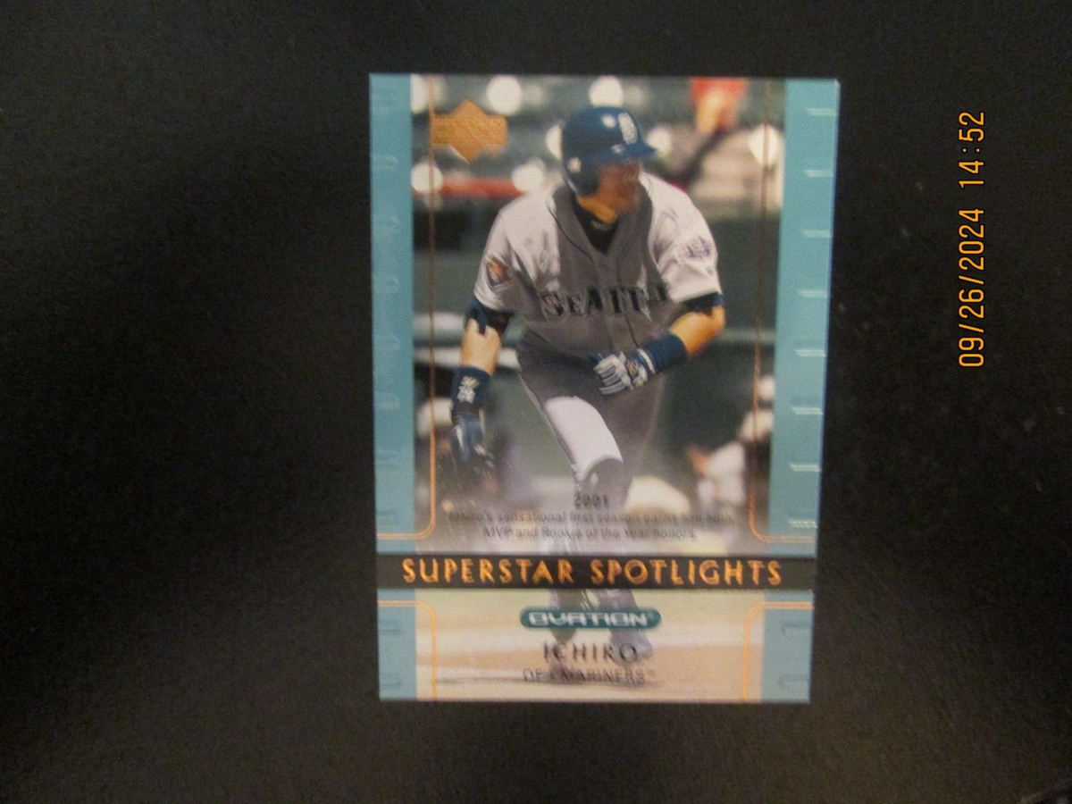ICHIRO MARINERS 2002 UPPER DECK OVATION SUPERSTAR SPOTLIGHTS
