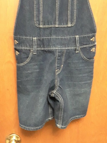 Levi's GIRLS Short-All Denim Short Overalls Blue Jean Size 14 Regular - Picture 4 of 12