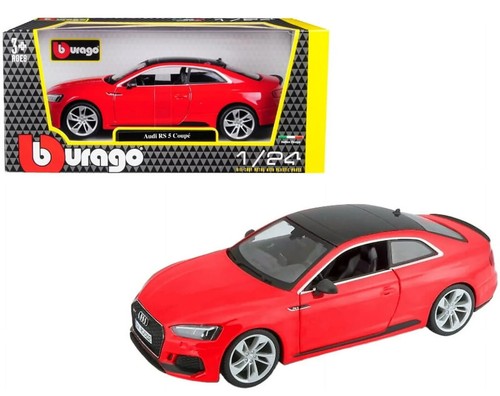2019 Audi RS 5 RS5 1/24 Scale Diecast Model by Bburago - RED - w/ BOX