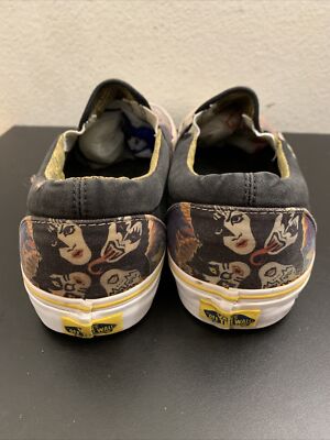 Vans Kiss Rock and Roll Over Men’s Slip-On Shoes Size 10 KISS Black Slip On Vans Shoes – BlvdCustom main image 4
