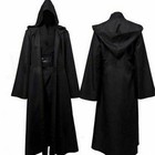 Adult Mens Hooded Robe Cloak Cape Party Halloween Vampire Cosplay Costume S-XXL