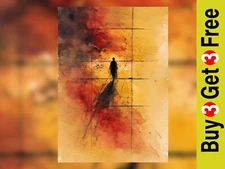 Abstract Figure in Light 5"x7" Print on Matte Paper | Bold Emotional Artwork