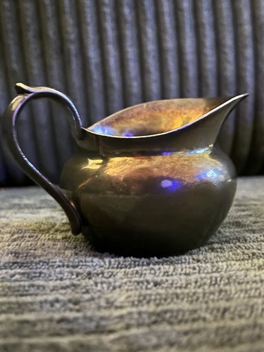 Christofle- Brass Silver Plated Milk Vintage Creamer From SL Luxury Swiss Hotel