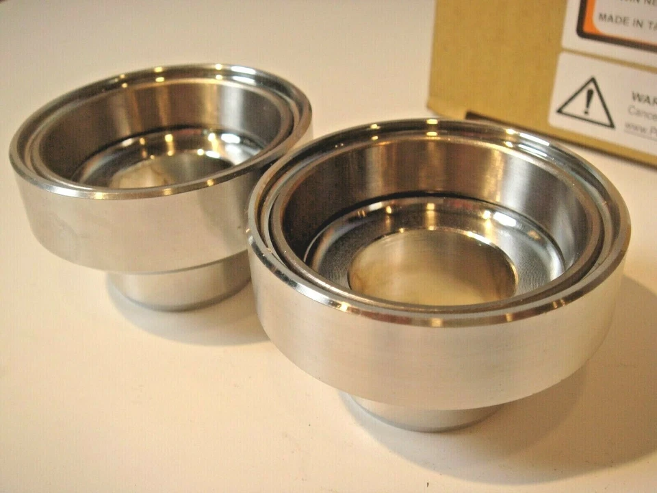 Juego de tazas de cuello de horquilla Harley 1949-87 cromadas con carreras FLH FXST FX V-Twin 24-0119 P3 Foto 3 de 4