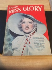 Vintage Sheet Music: PAGE MISS GLORY, Harry Warren, Al Dubin 