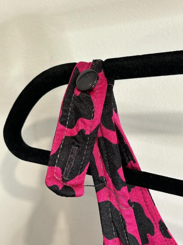 Traje de baño Roxanne rosa estampado animal de una pieza vintage ajuste perfecto 18 40 C Foto 4 de 4