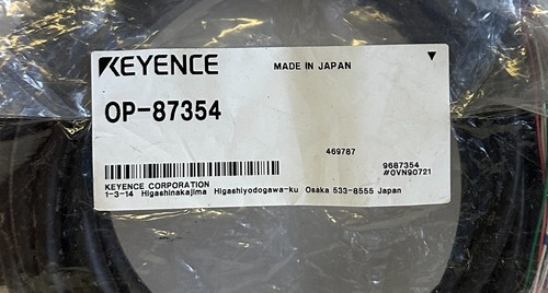 NEW KEYENCE OP-87354 / OP87354 SAFETY LASER CONTROL CABLE 5M SR-x000W NFPA79 - Picture 2 of 2
