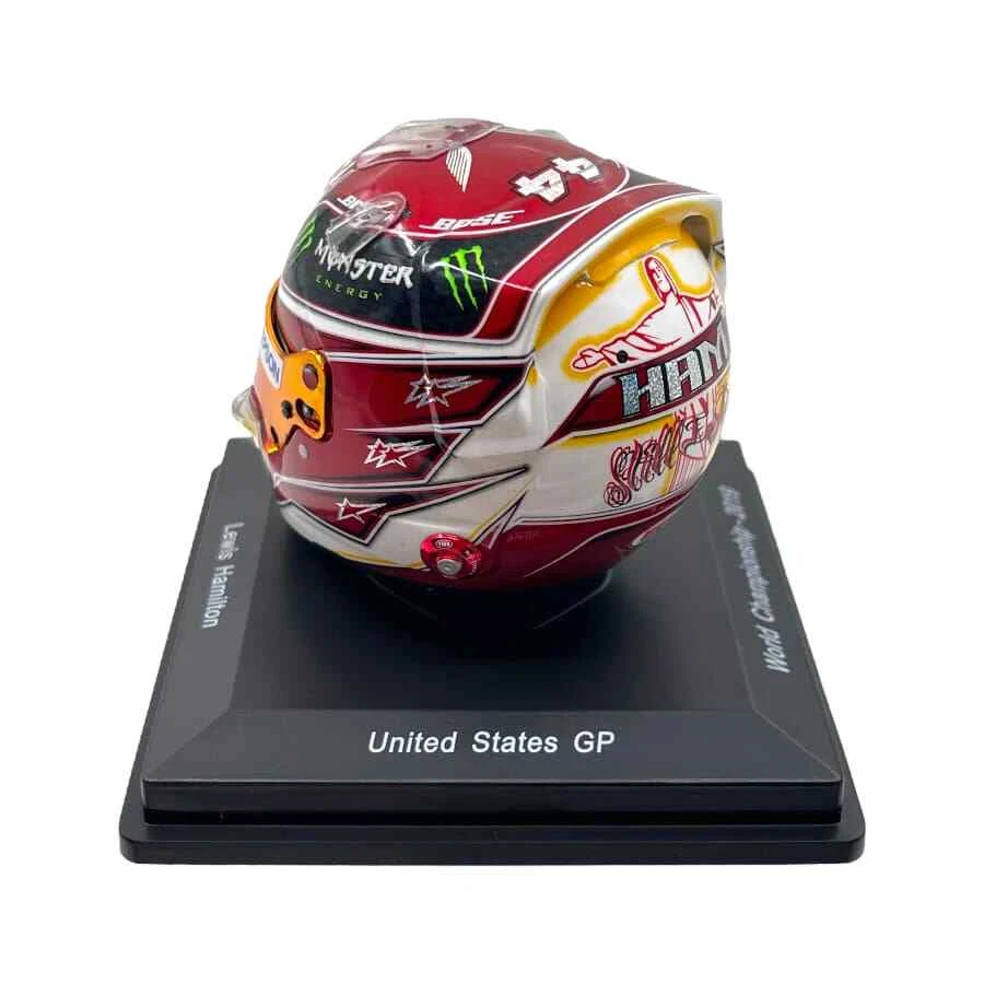 Mini Helmet Spark 1/5 Lewis Hamilton United States GP World Championship 2019 - Immagine 4 di 4