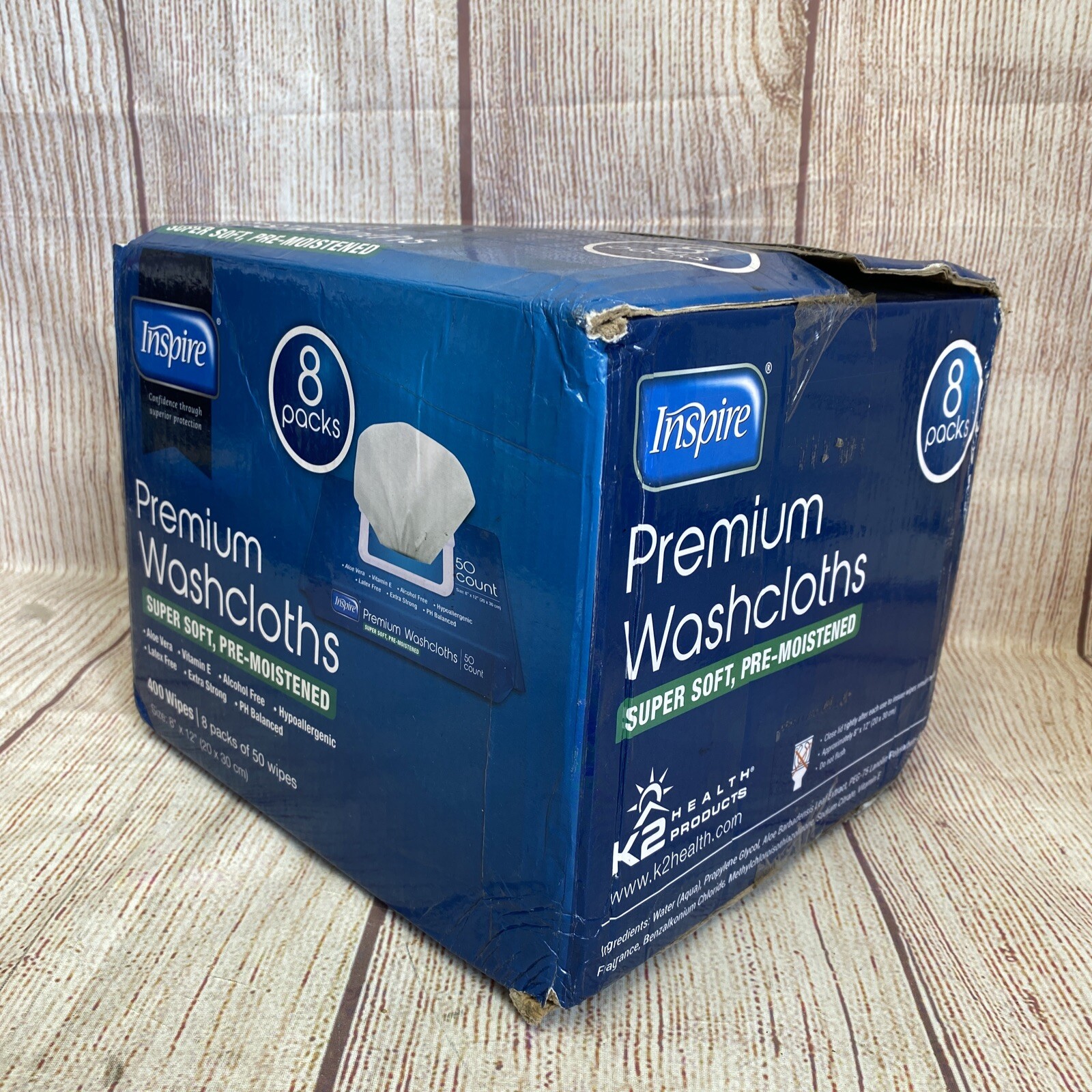 Inspire Premium Washcloths. 8 Packs 400 Wipes. eBay
