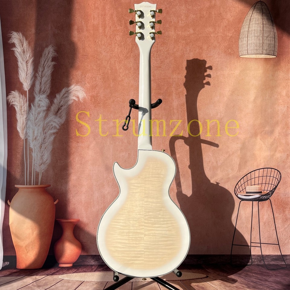 Standard LP Electric Guitar Mahogany Solid Body Maple Top Gold Hardware