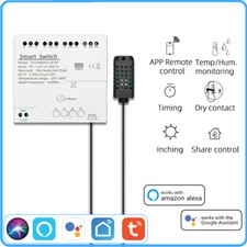 4 Channel Smart Temperature Humidity Sensor Module Work with Alexa Google Home
