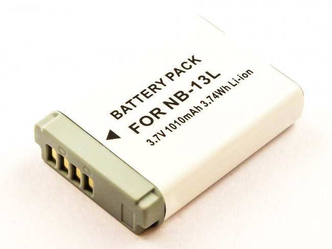 Battery replaces Canon NB-13L for PowerShot G7 X / PowerShot G7 X Mark II