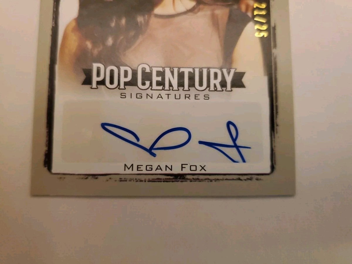 Megan Fox 2017 Leaf Pop Century Signatures BA-MF1 21/25 Autograph