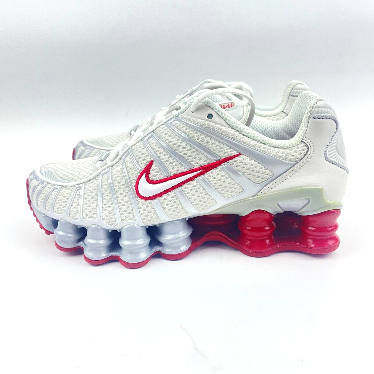 Nike Shox TL Platinum Tint Gym Red White Silver Grey FZ4344