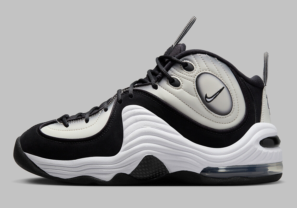 Nike Air Penny II 2 Panda Light Bone Белый черный DZ2549-001 sz 9.5 Мужские