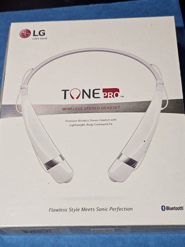 Original LG Tone Pro HBS 760 Premium Stereo Bluetooth Headset WHITE CHECK PICS - Picture 6 of 6