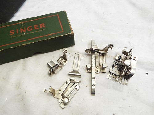 Singer Featherweight Sewing Machine 1950 221 Anniversary Centennial 221K w/ Case - Picture 9 of 11