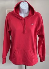 Nike Therma-Fit Pinkish Red Color Pullover Hoodie Ladies Sz M