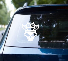 Five Finger Death Punch Car Decal Vinyl Glossy Band Logo Bumper Sticker Skull