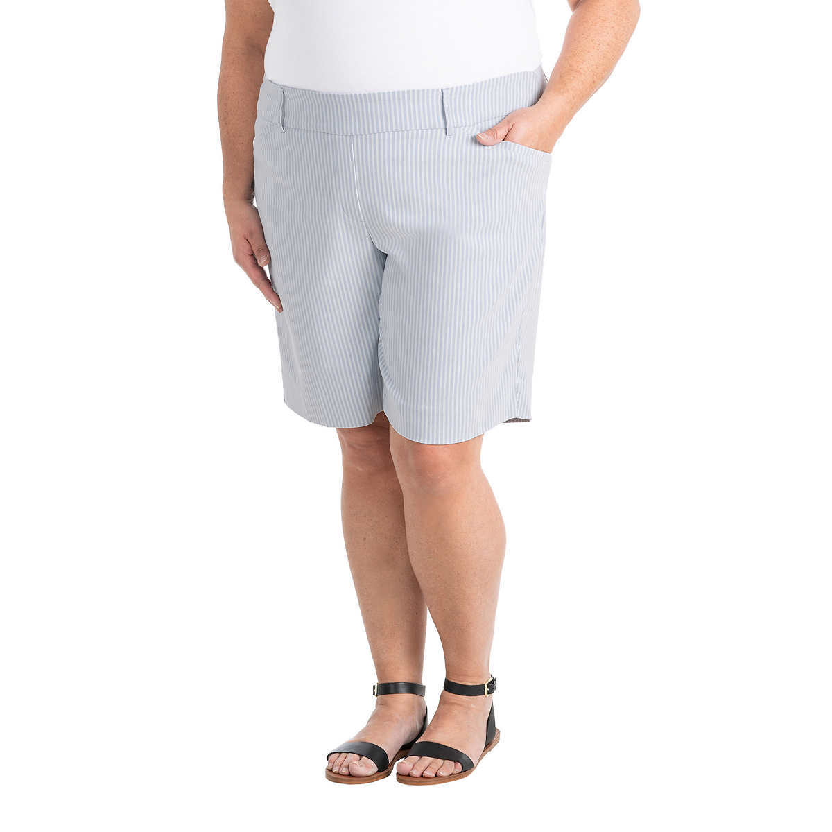 Hilary Radley Women's Bermuda Shorts Easy Comfort Fit PullOn Pick Size