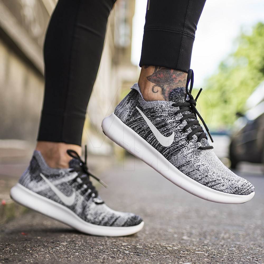 NIKE FREE RUN FLYKNIT 2017 UK 8 EU 42.5 WOMENS TRAINERS BLACK GREY 880844003 GYM NIKE FREE RUN FLYKNIT 2017 UK 8 EU 42.5 WOMENS TRAINERS BLACK GREY 880844003 GYM