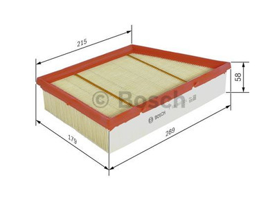 BOSCH F 026 400 324 Luftfilter  für LAND ROVER Filtereinsatz