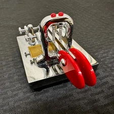Vibroplex Deluxe Chrome Ham Radio Iambic Straight Single Key
