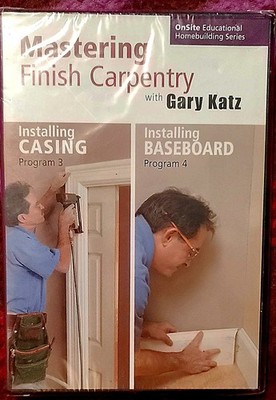 2-DVD Set Mastering Finish Carpentry Program 3 & 4 DVD Gary Katz NEW SEALED