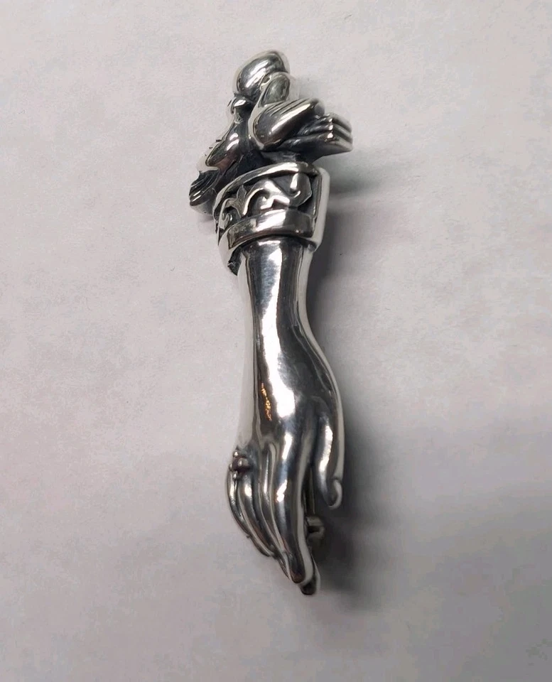 Palomas James Avery retiradas con broche de corazón a mano con rubí extremadamente raro Foto 3 de 4