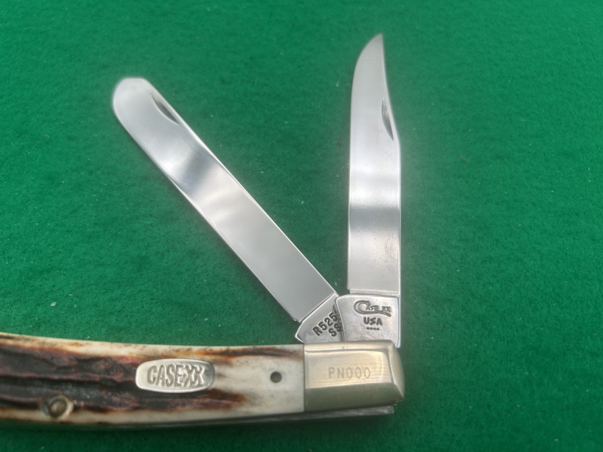 💯 PN #000 CASE XX R5251 Big RED STAG BANANA TRAPPER VINTAGE KNIFE 💯 PN #000 CASE XX R5251 Big RED STAG BANANA TRAPPER VINTAGE KNIFE