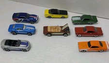 8 Hot Wheel Car Lot Monte Carlo- Dodge Coronet- Firebird- Camaro - Ford Fairlane