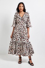 Wallis Natural Fit & Flare Dress Womens Daywear Dresses