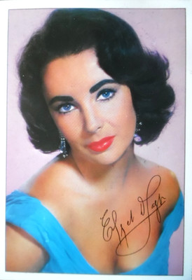 ELIZABETH Liz TAYLOR  --- BRAVO - Autogrammkarte AK 46 B
