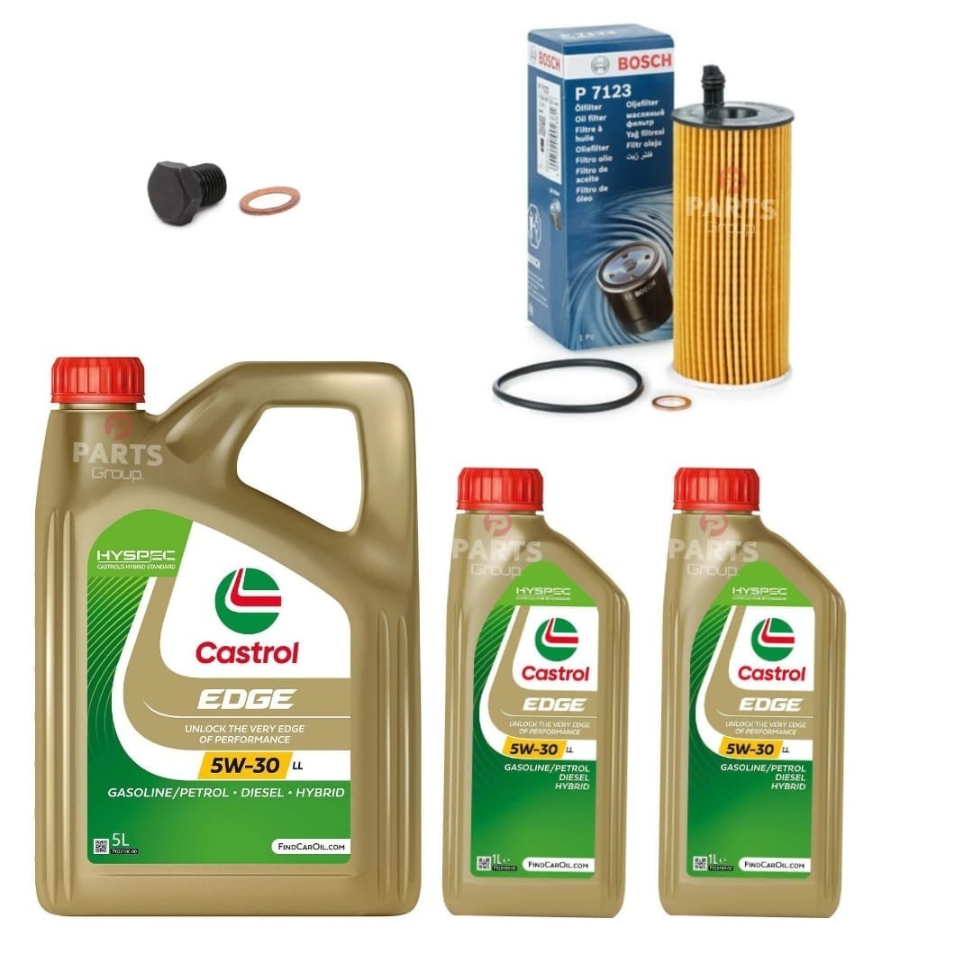 Filter & 7l Castrol Longlife 5w30