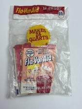 Vintage 12 Pack Fla-Vor-Aid  Unopened Mix Flavor Packets (Not Kool Aid) NOS