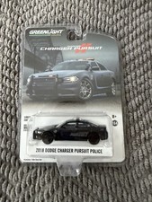 Greenlight 1/64 2018 Dodge Charger Pursuit Police Matte Black