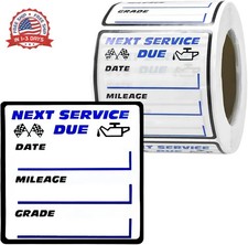 300 PCS Oil Change Stickers, 2" 2" Clear Auto Windshield Service Reminder Oil Ch