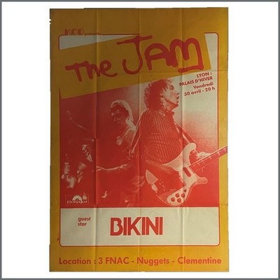 Jam Trans Global Express Tour Palais d Hiver Lyon 1982 Concert Poster (France)