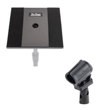 Mic Stand Utility Platform  Shock-Mount Wireless Mic Clip Vocal Studio Bundle