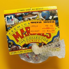   FLAMES  VACOR MEGA MARBLES Vintage 1990s Net Bag 24 16mm/1 25mm Shooter
