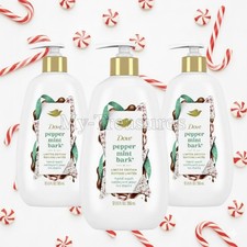 NEW Lot of 3 Dove Peppermint Bark Hand Wash Limited Edition 12 oz