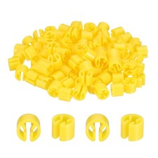 100pcs Clothes Hanger Marker Blank Rod for Garment Color Coding Yellow