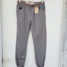 Levi's Youth Jogger Pants Stretch Tapered Leg Size Large 12-13 Grey