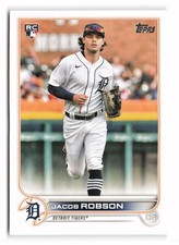 2022 Topps #623 Jacob Robson Rookie Detroit Tigers RC