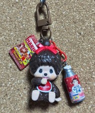 Monchhichi Keychain with Mini Haribo Nectar Bottle Charms