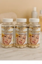 PACK OF 3 BIOCOLLAGEN Hydrolyzed Collagen 1000 mg 180 caps EXP 2027 COLAGENO