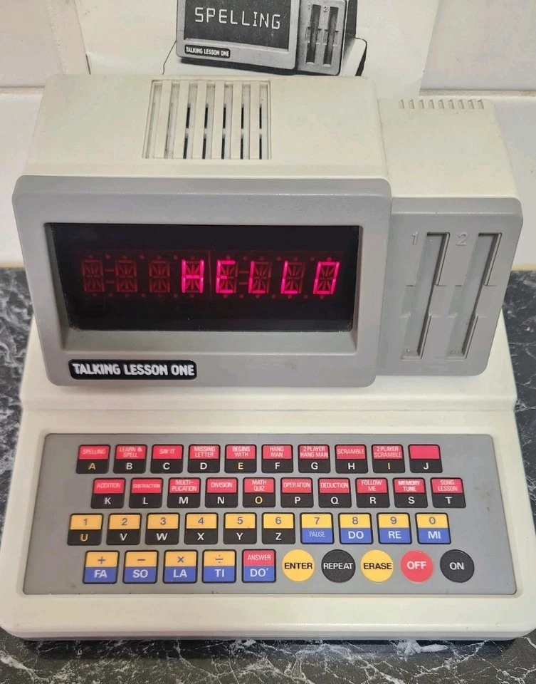 Vintage Vtech Talking Lesson One 1988 Kids Educational Electronic Toy Tested! - Bild 2 von 4