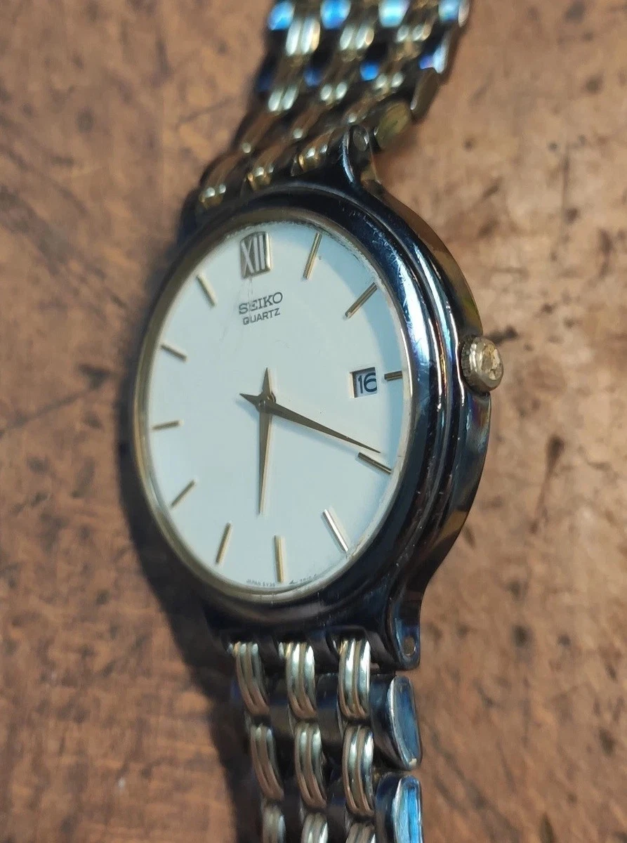 SEIKO Dresswatch, Vintage 80er/90er Jahre, Datumsanzeige
